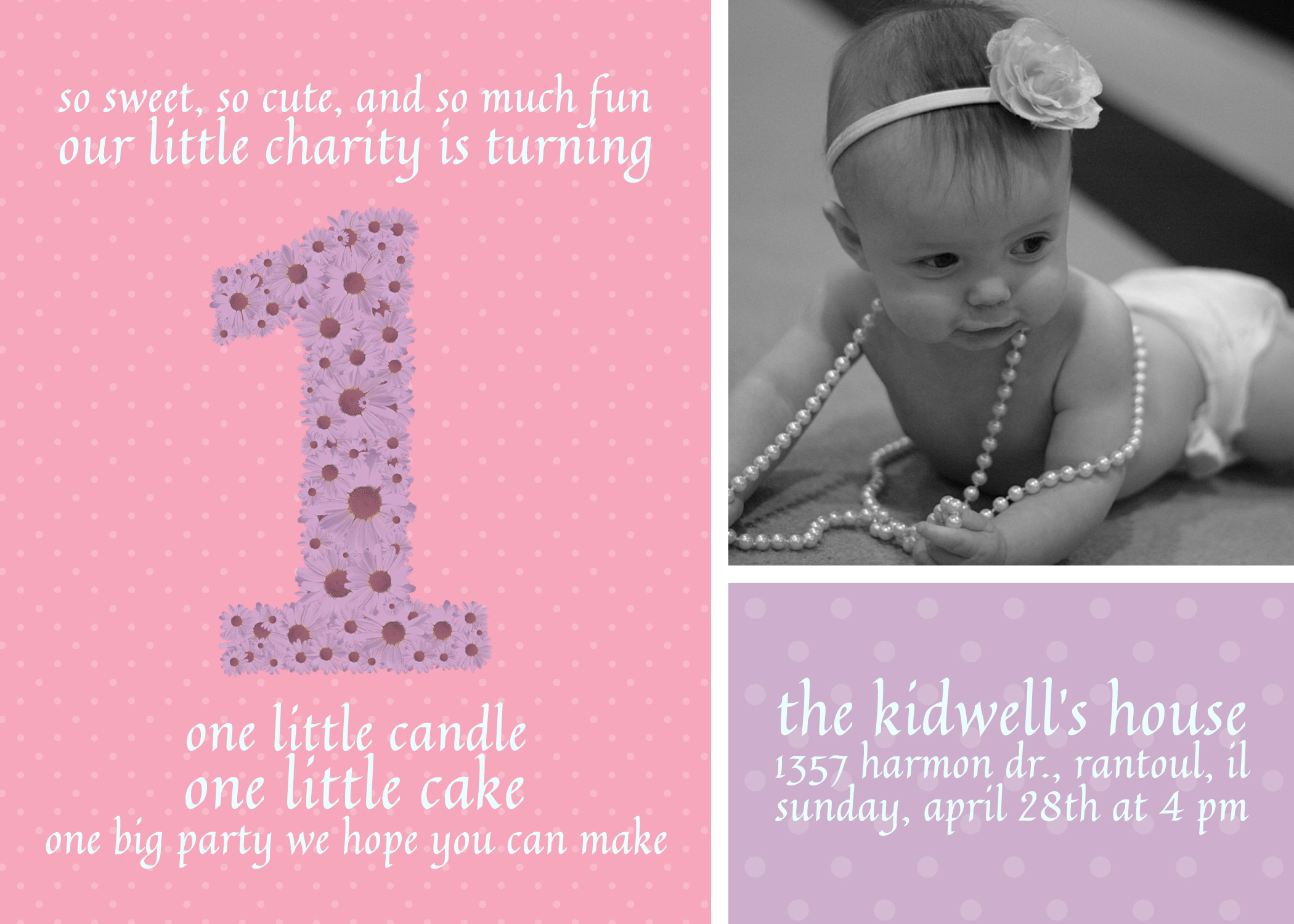 1 Year Old Birthday Invite FREE Download Eric E